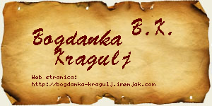 Bogdanka Kragulj vizit kartica